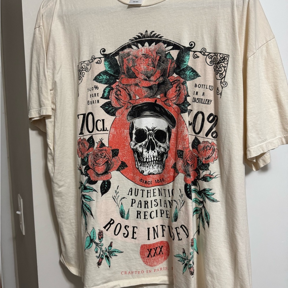 Project Social T Cream Rose Infused Graphic Tee